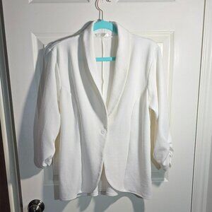 Women's Spring, 3/4 Sleeve, One Button, Blazer, L